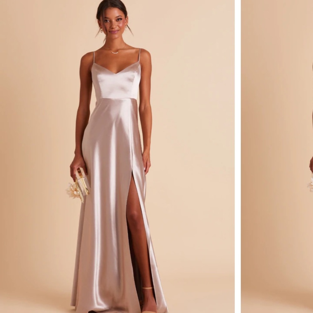 Birdy Grey Jay dress satin taupe XS